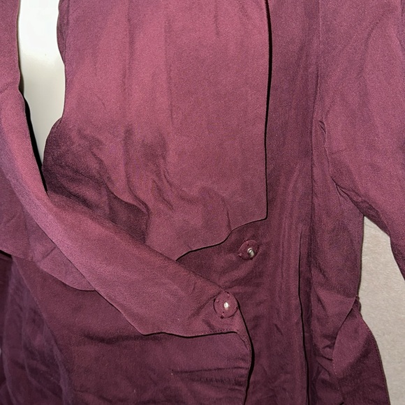 H&M Maroon and black US 10 jacket belted New - Picture 2 of 9
